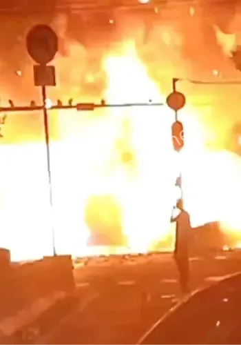 和乐路现场爆炸照片