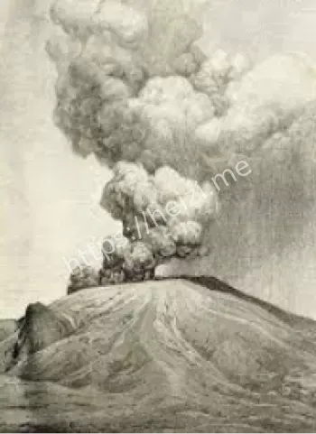 培雷火山大爆发