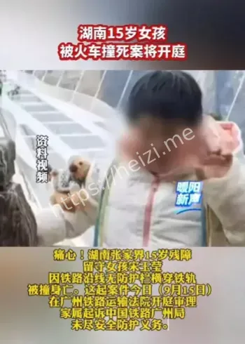 湖南女孩火车撞死案