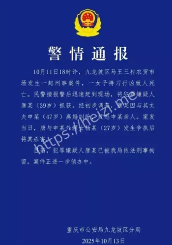 重庆持刀杀人女子事件