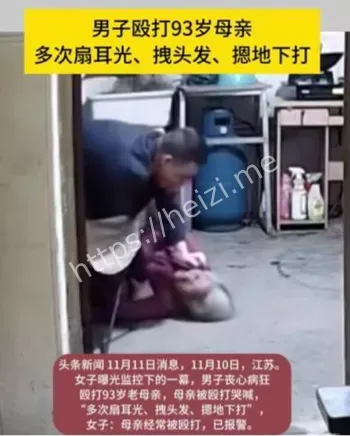 儿子暴打93岁母亲