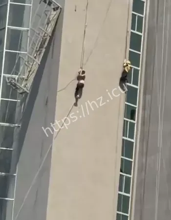 吊篮突然断裂