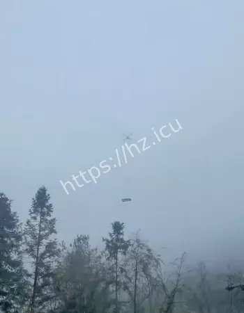 半空惨遭炸机